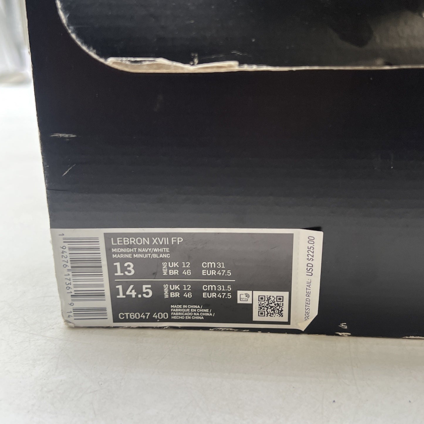 Size 13 - Nike LeBron 17 LeBron 4 Cold Blue Graffiti (CT6047-400)