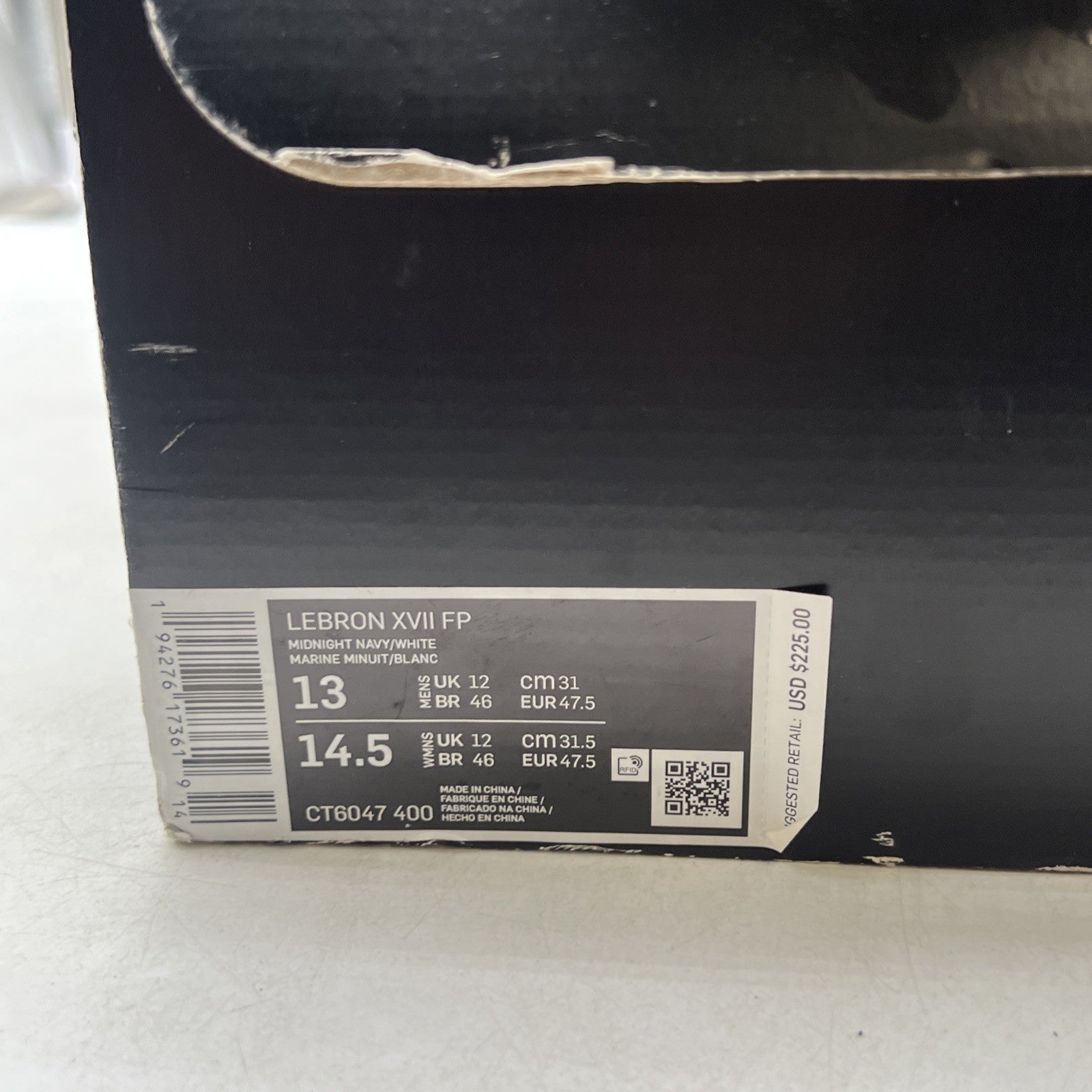 Size 13 - Nike LeBron 17 LeBron 4 Cold Blue Graffiti (CT6047-400)