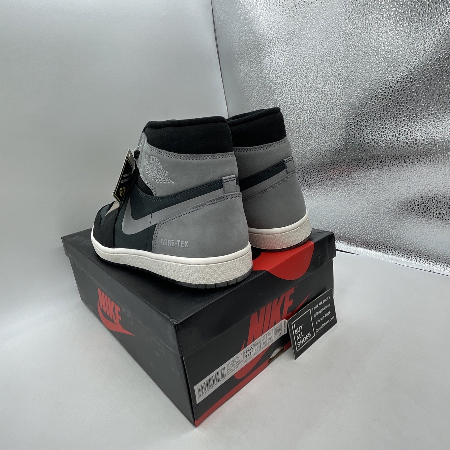 Size 10.5 - Air Jordan 1 Element GORE-TEX High Black Particle Grey (DB2889-001)
