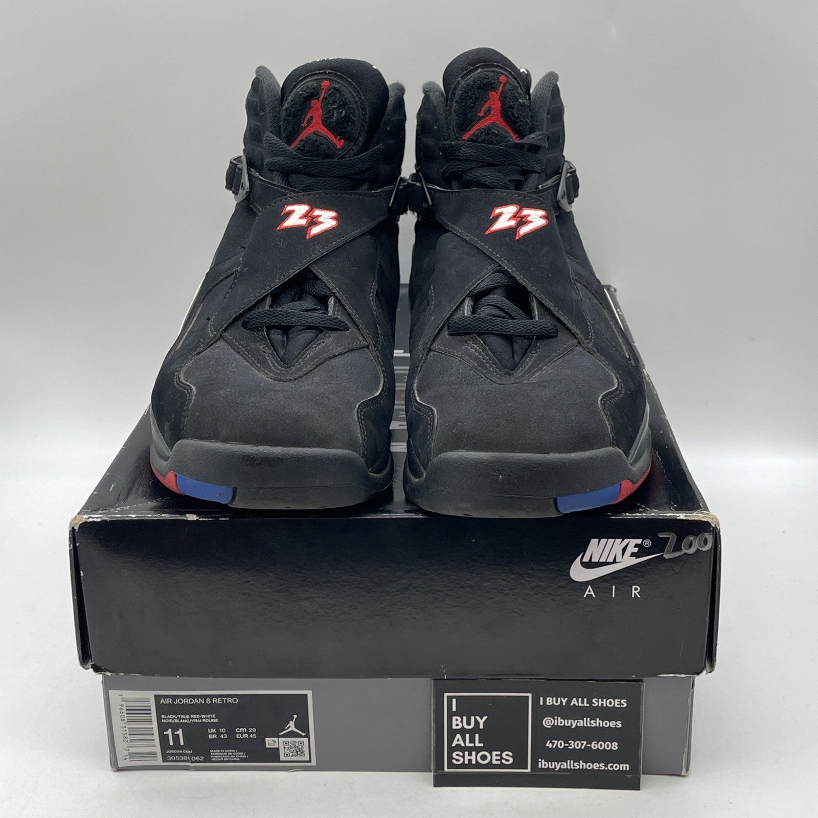 Size 11 - Air Jordan 8 Retro Mid Playoff (305381-062 305381-062)
