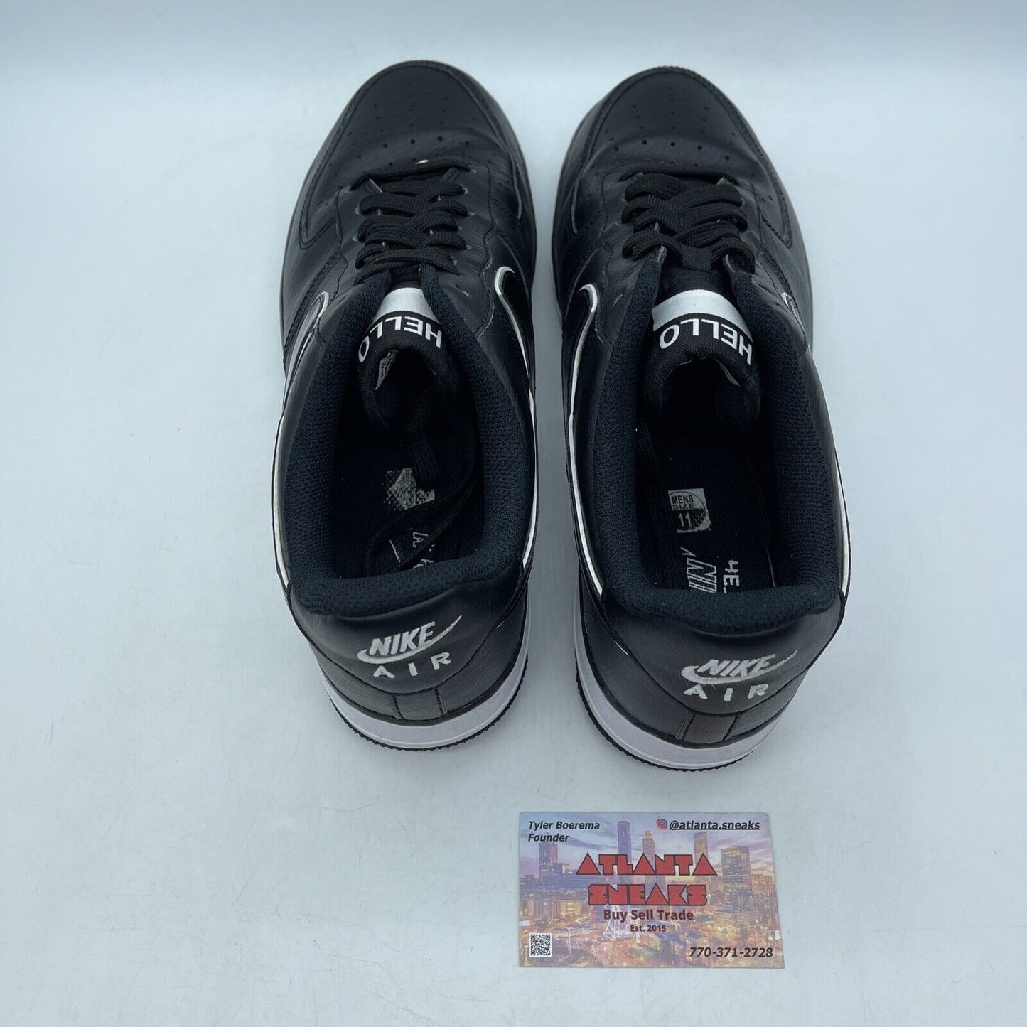 Size 11 - Nike Urbanstar x Air Force 1 '07 LX HELLO Pack - Black (CZ0327-001)