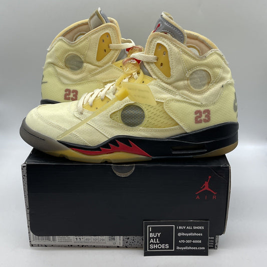Size 11.5 - Air Jordan 5 SP x Off-White Mid Sail (DH8565-100)