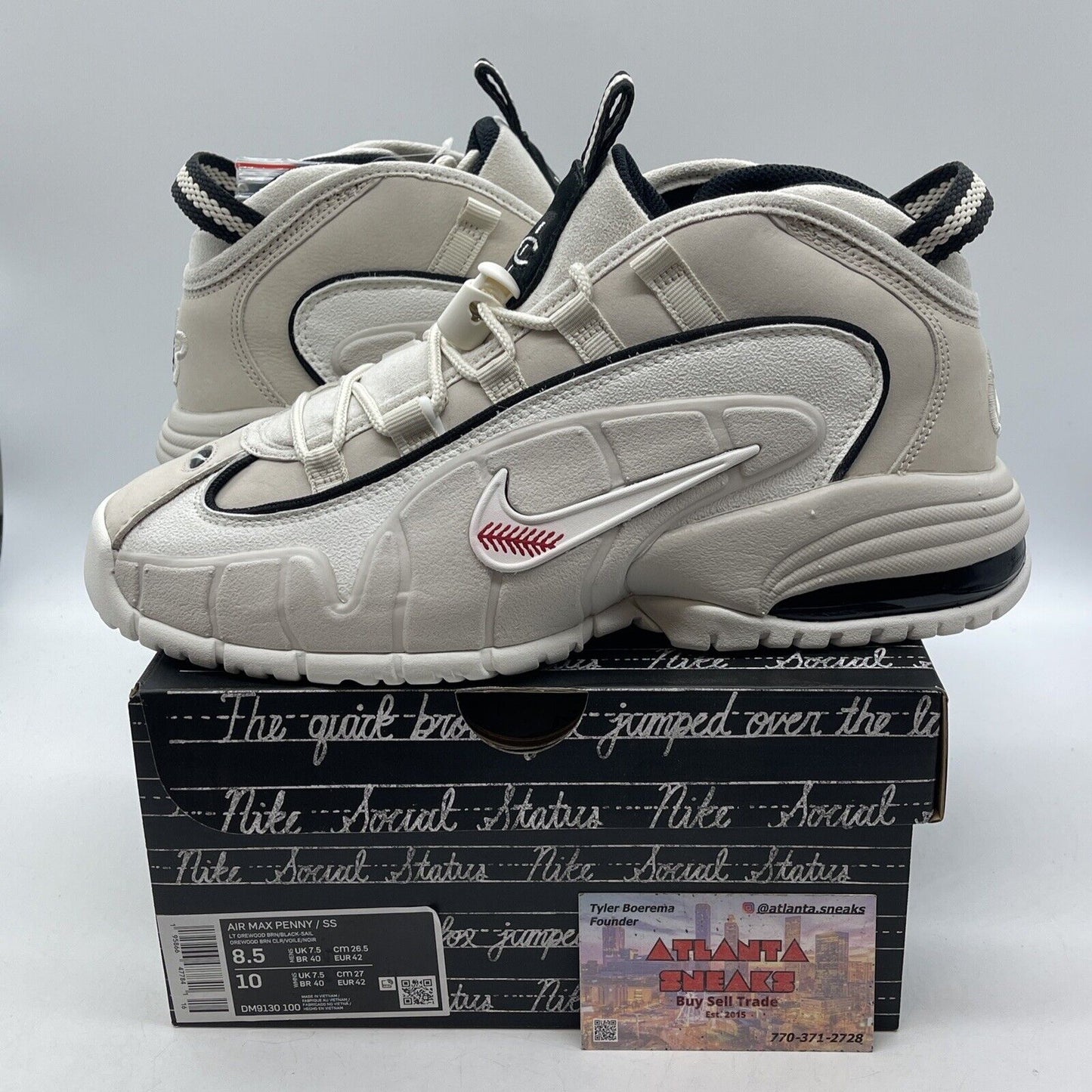 Size 8.5 - Nike Social Status x Air Max Penny 1 Recess - Desert Sand