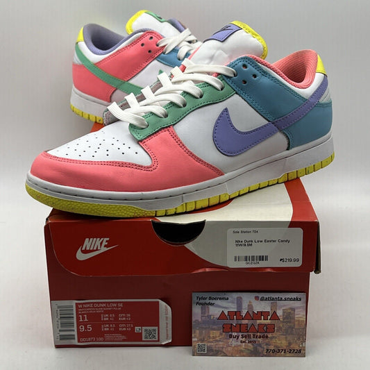 Size 11 - Nike Dunk SE Low Candy W Blue Purple Pink Yellow White (DD1872-100)