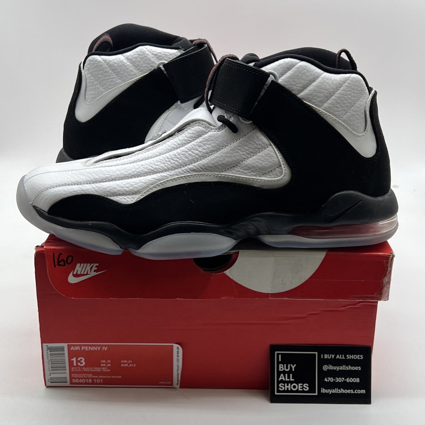 Size 13 - Nike Air Penny 4 True Red (864018-101)
