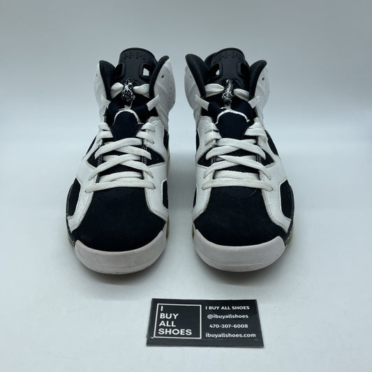 Size 9 - Air Jordan 6 Retro Oreo Black White Suede Leather (384664-101)