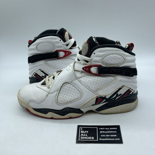 Size 9 - Air Jordan 8 Retro Alternate White Red Black Leather (305381-104)