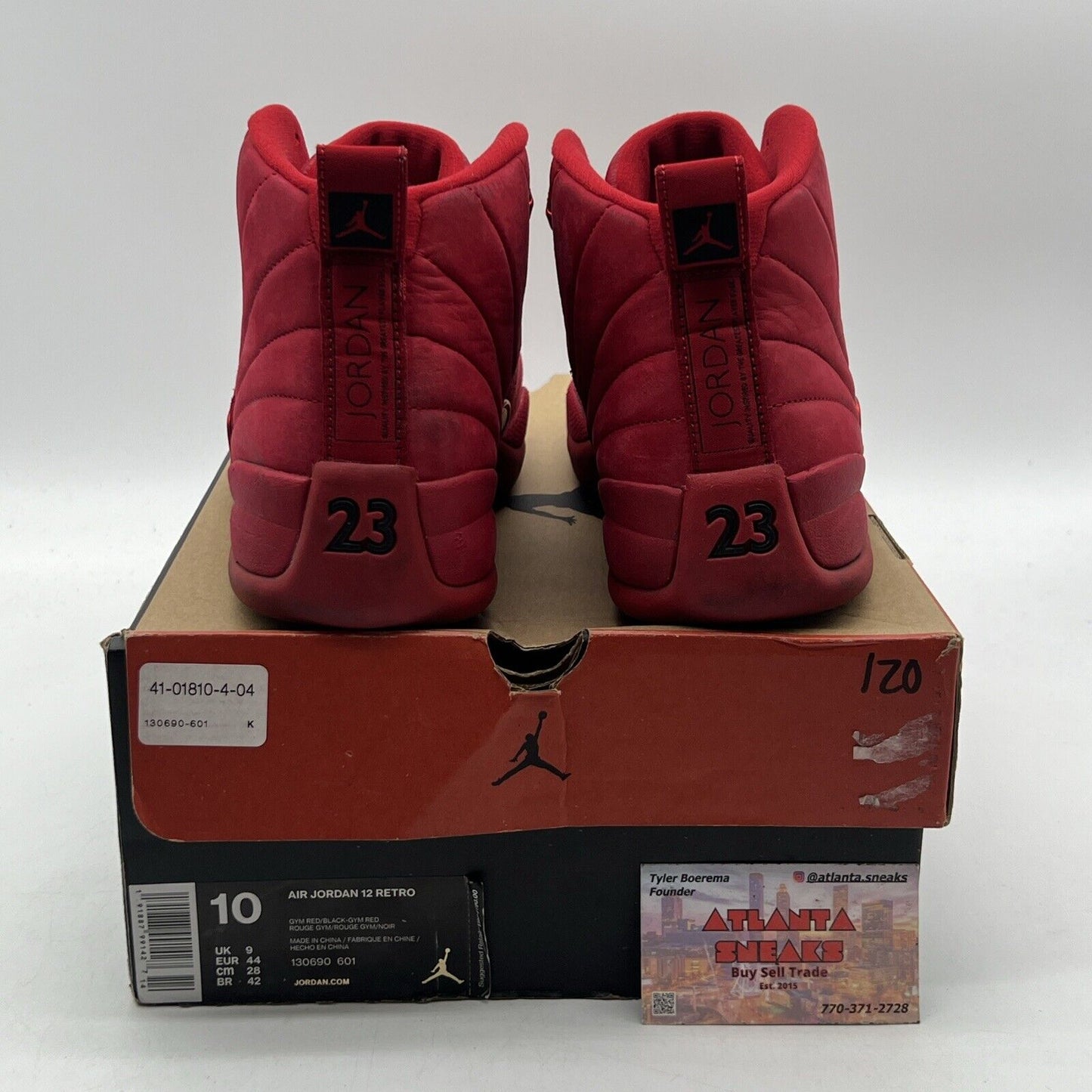 Size 10 - Air Jordan 12 Retro Gym Red Suede (130690-601)