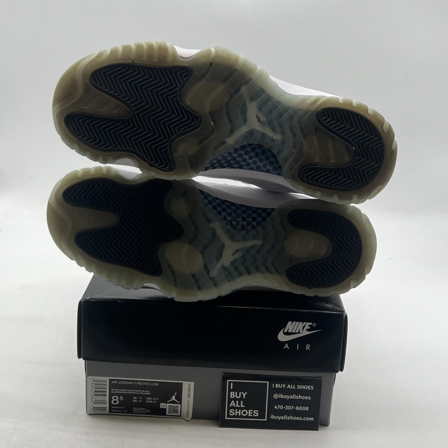 Size 8.5 - Air Jordan 11 Retro Low Legend Blue (AV2187-117)