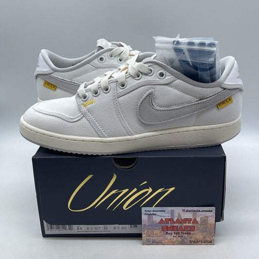 Size 8.5 - Jordan 1 KO x Union LA Low White Neutral Grey Suede (DO8912-101)