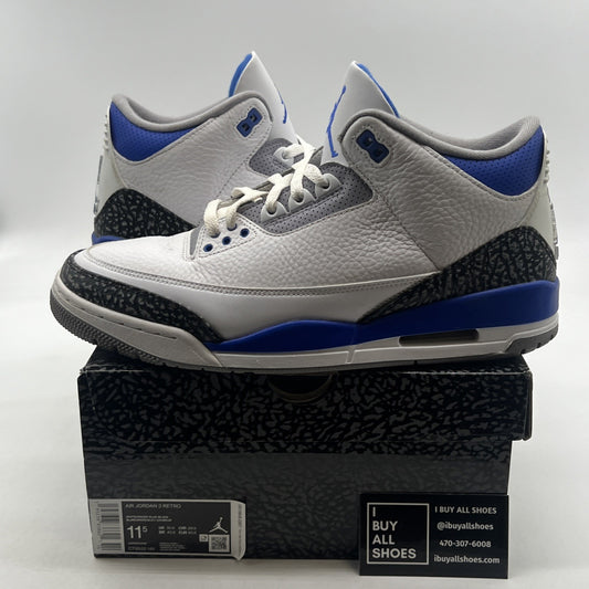 Size 11.5 - Air Jordan 3 Retro Mid Racer Blue (CT8532-145)