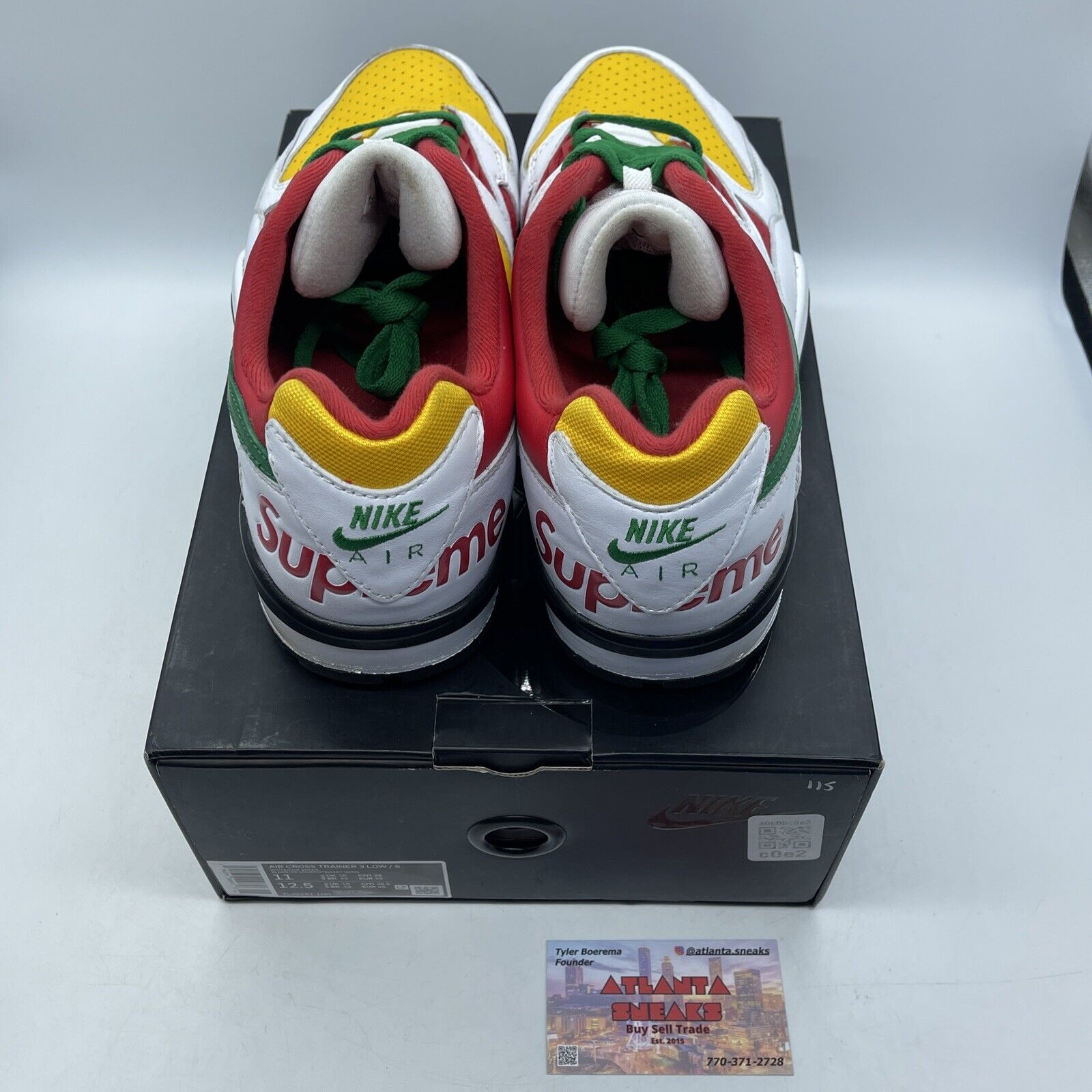 Size 11 - Supreme x Air Cross Trainer 3 Low White University Gold (CJ5291-100)