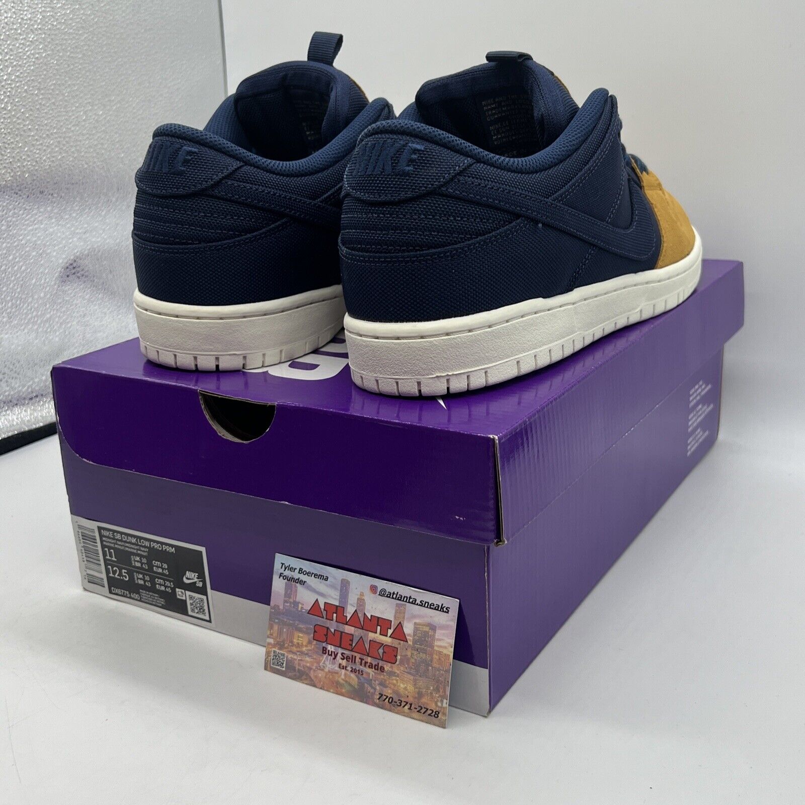 Size 11 - Nike SB Dunk Low Navy Desert Ochre Brand New Og All