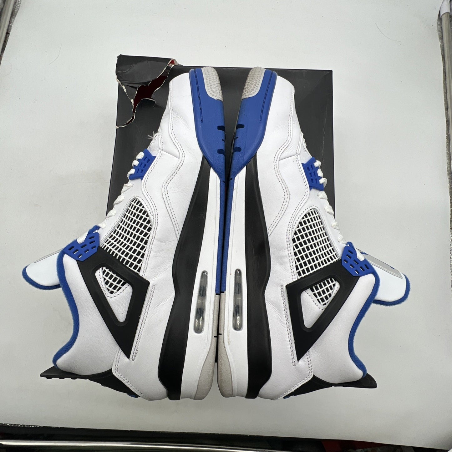Size 13 - Air Jordan 4 Retro Mid Motorsports (308497-117)