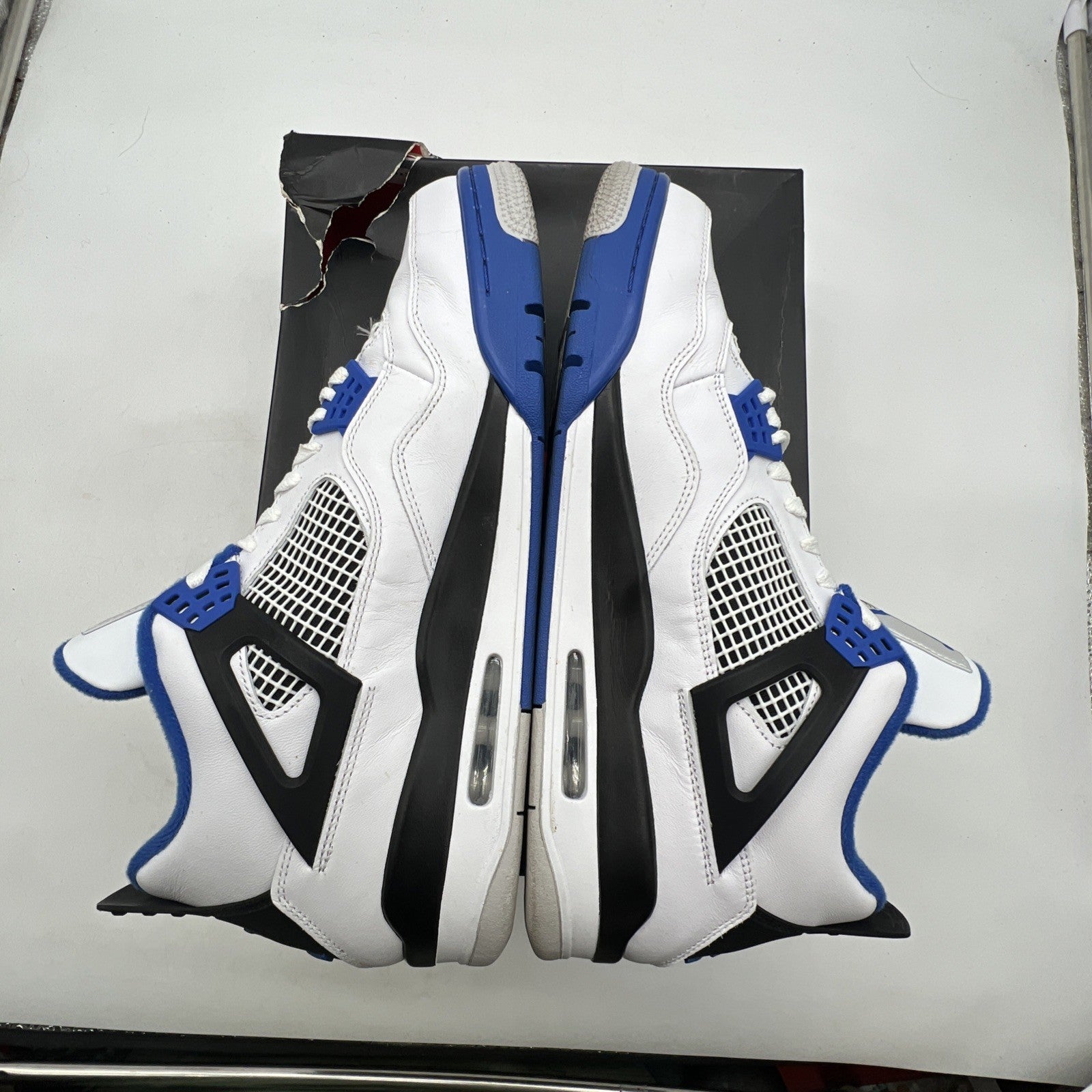Size 13 - Air Jordan 4 Retro Mid Motorsports (308497-117)