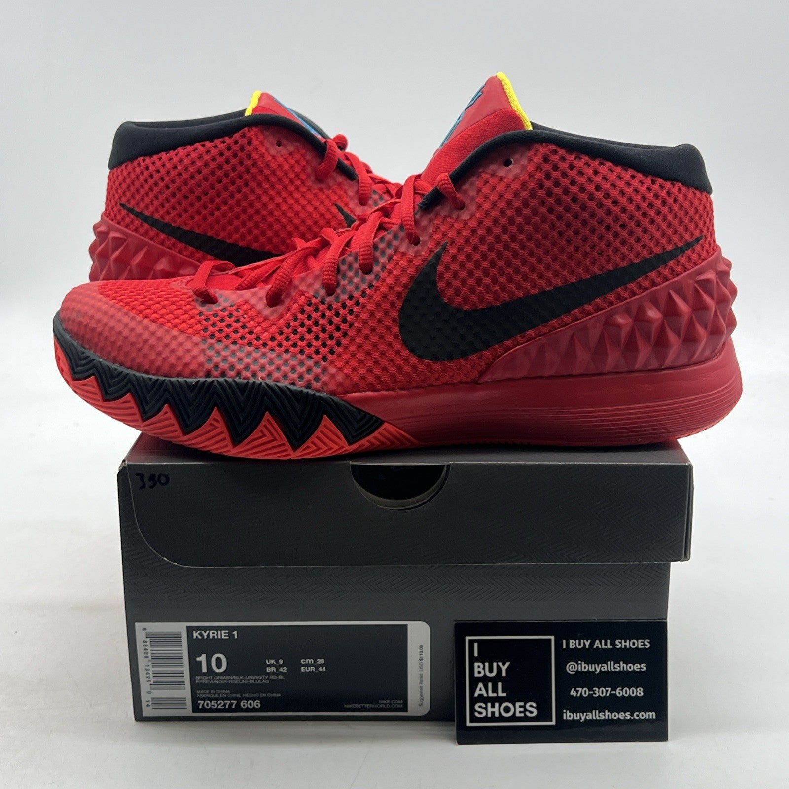Size 10 - Nike Kyrie 1 Deceptive Red (705277-606)