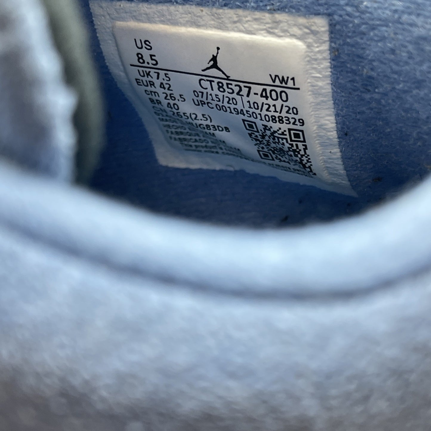 Size 8.5 - Air Jordan 4 Retro Mid University Blue (CT8527-400)