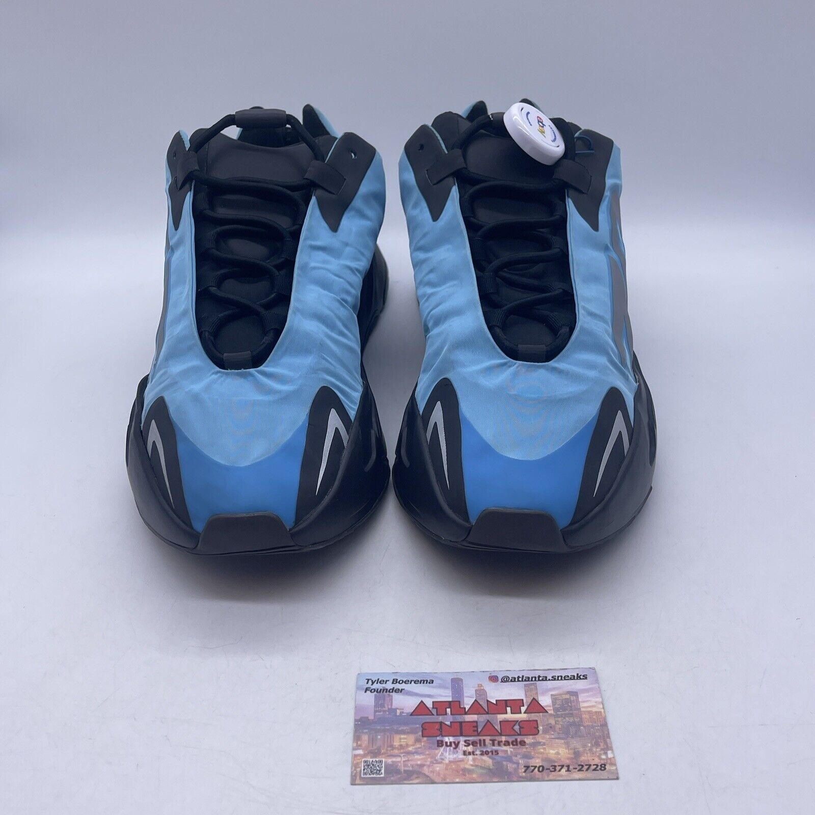 Size 13 - adidas Yeezy Boost 700 MNVN Bright Cyan Blue Silver Black (GZ3079)