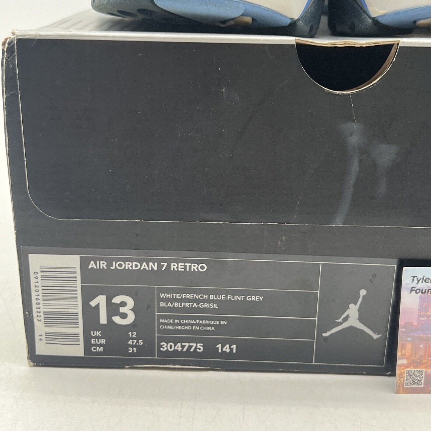 Size 13 - Air Jordan 7 Retro 2002 French Blue White Leather (304775-141)