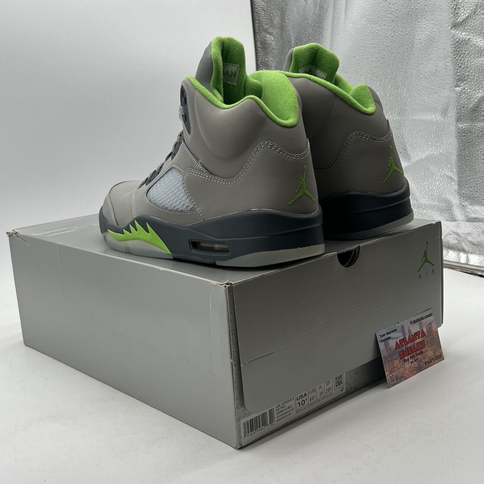 Size 10.5 - Air Jordan 5 Retro Green Bean (DM9014-003)