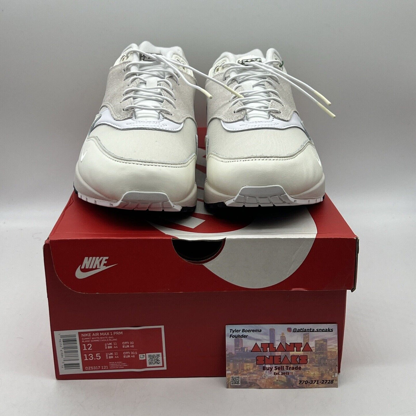 Size 12 - Nike Air Max 1 Coconut Milk/Light Bone/Phantom/Sail/Summit White/White