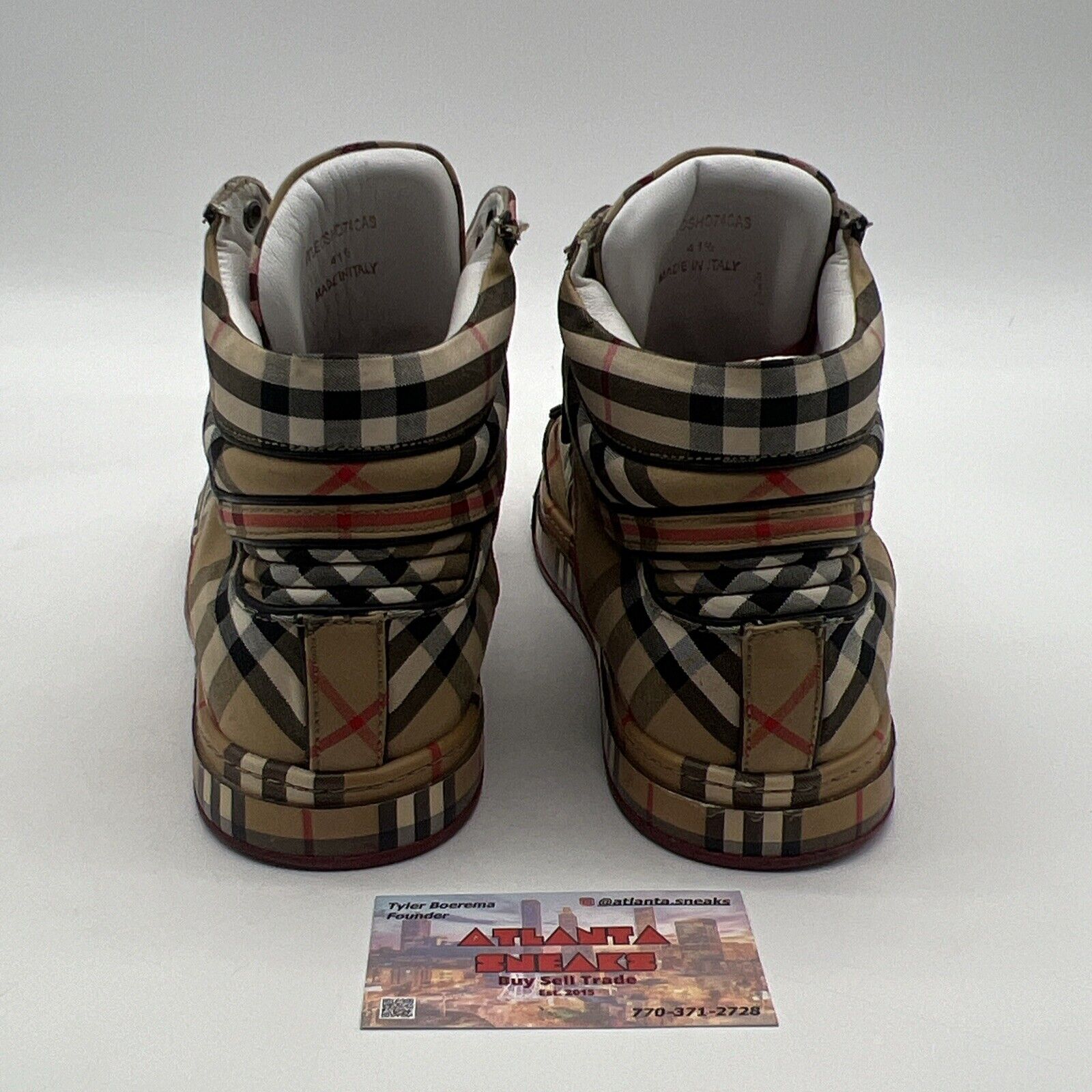 Size 8.5 - Burberry High Top Sneakers