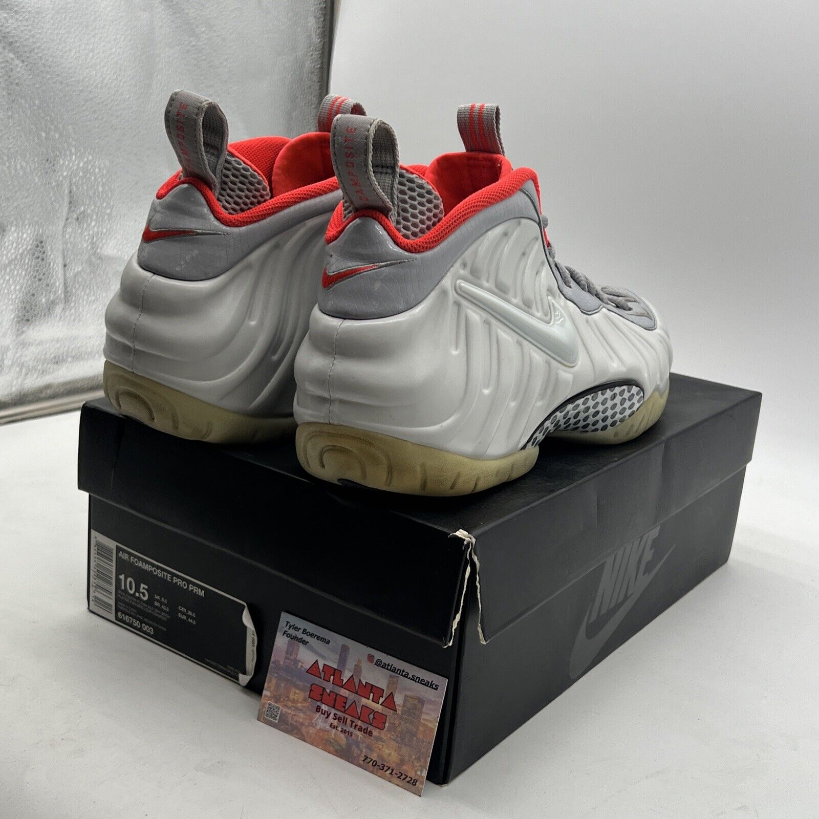 Size 10.5 - Nike Air Foamposite Pro Premium Pure Platinum (616750-003)