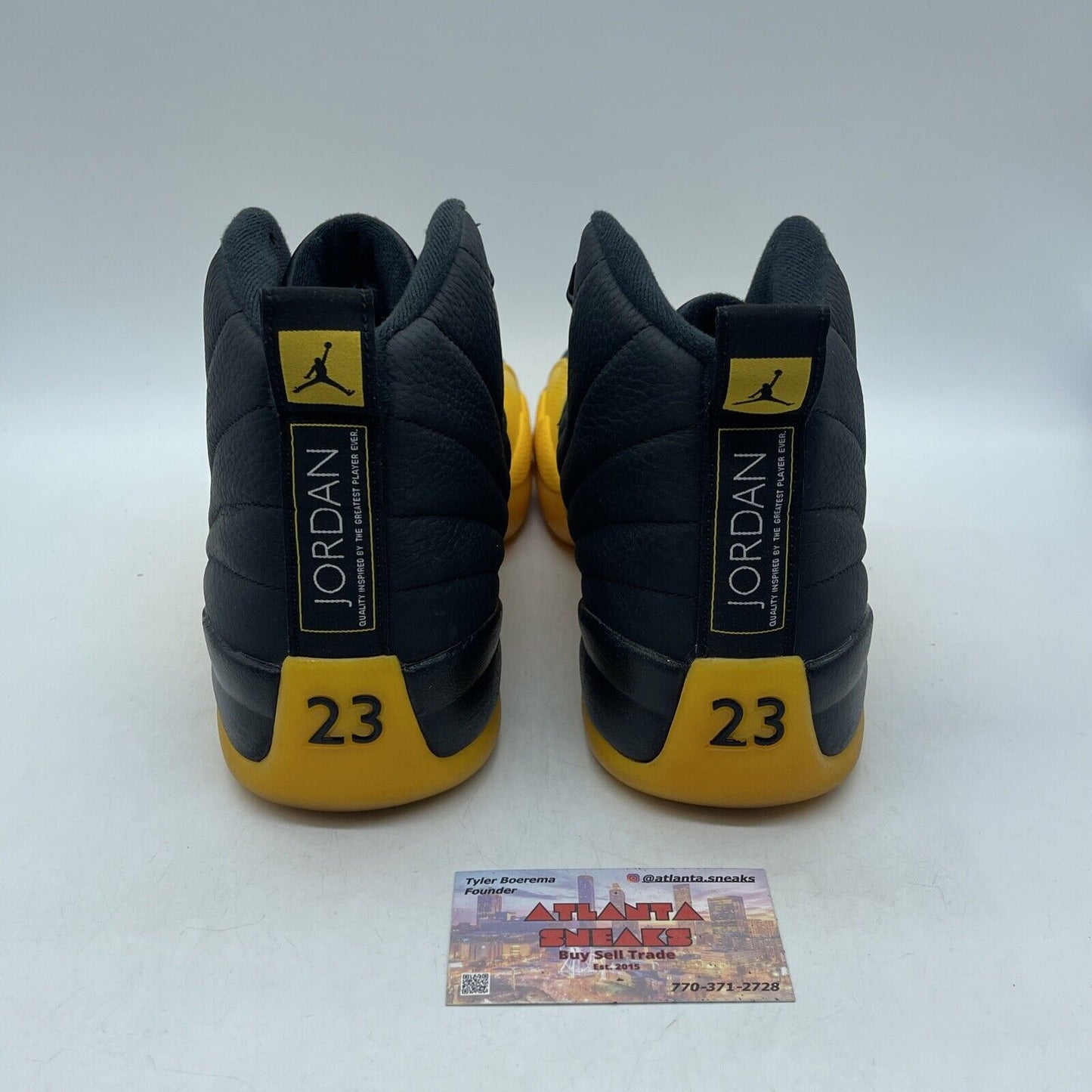 Size 13 - Jordan 12 Retro University Gold Black Yellow Leather (130690-070)