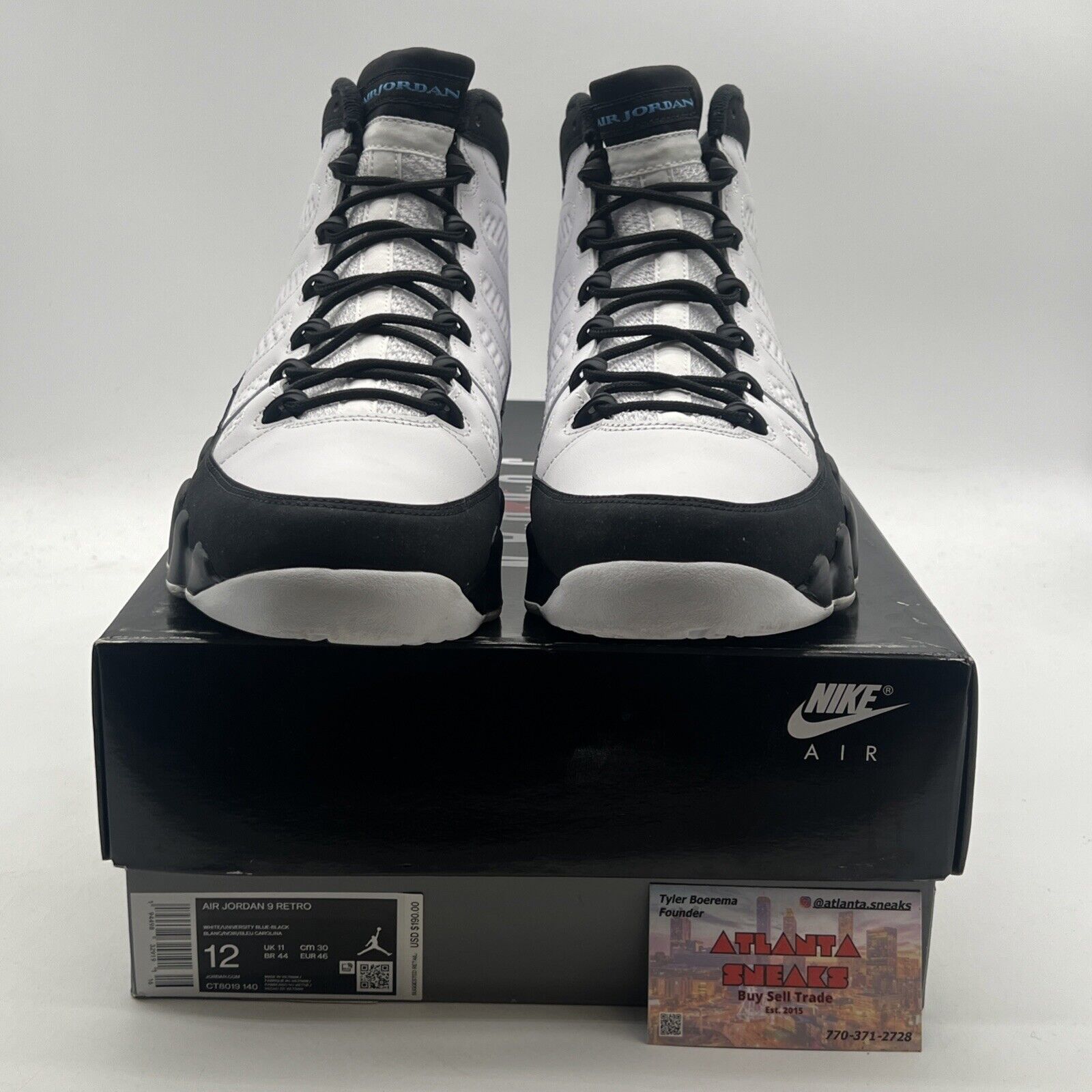 Size 12 - Air Jordan 9 Retro University Blue 2020 (CT8019-140)