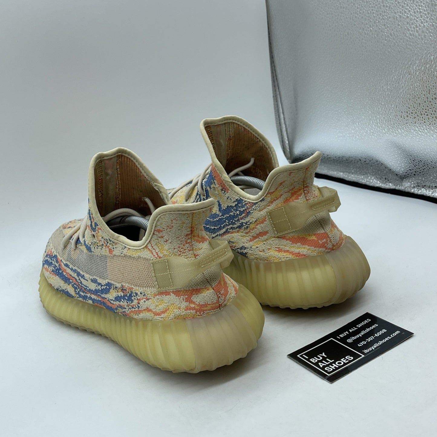 Size 12.5 - adidas Yeezy Boost 350 V2 Low MX Oat Blue Orange Suede (GW3773)