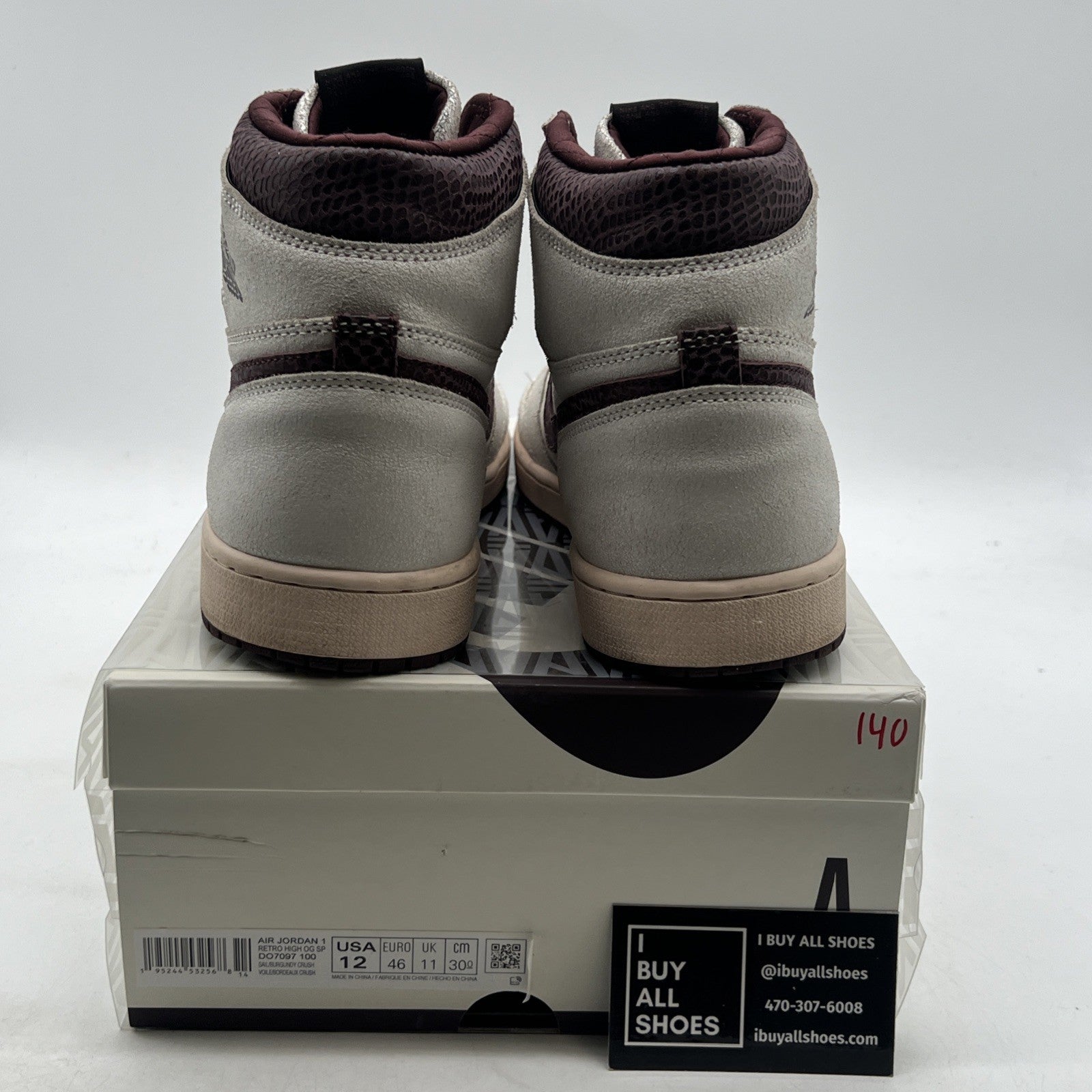 Size 12 - Air Jordan 1 OG x A Ma Maniere High Airness (DO7097-100)