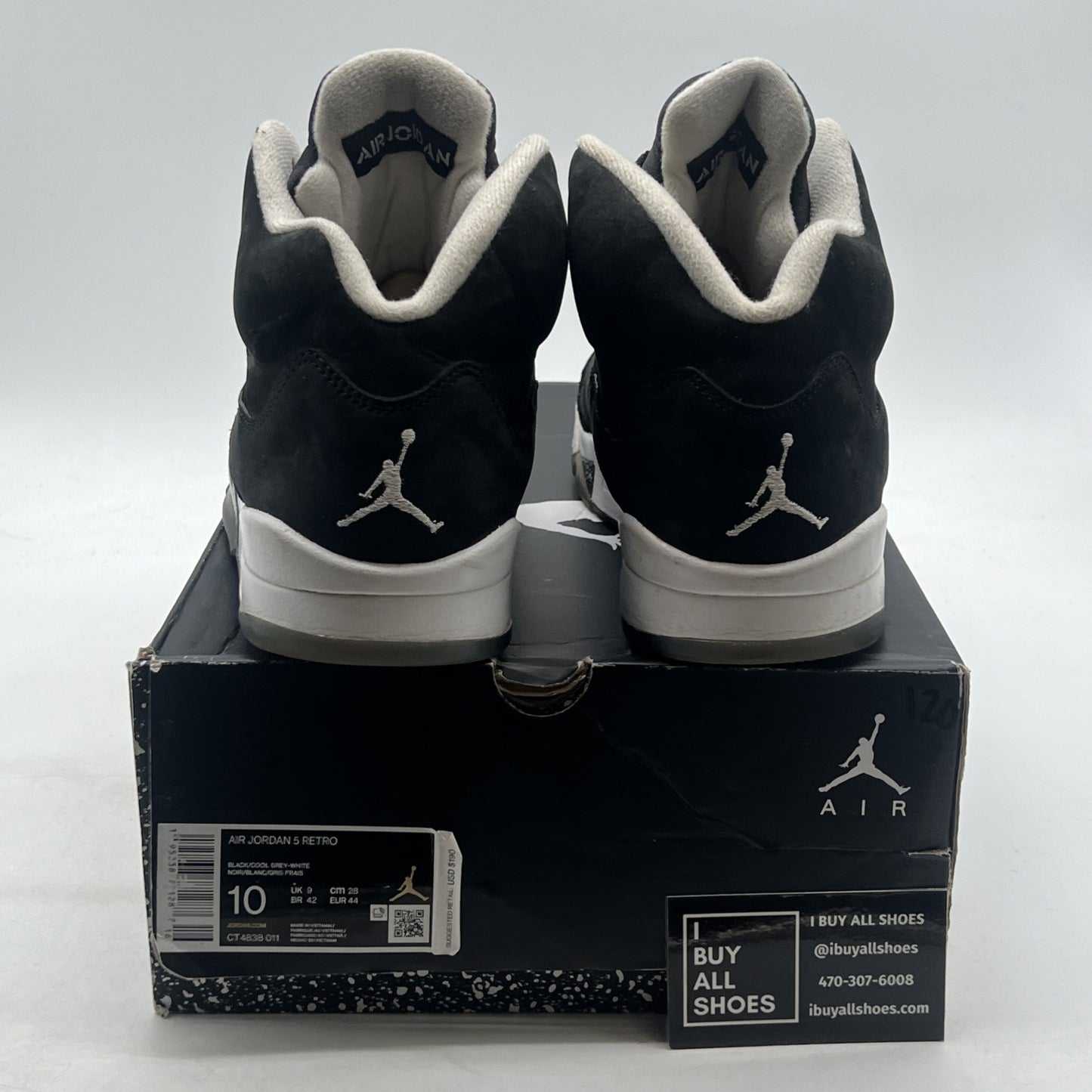 Size 10 - Air Jordan 5 Retro Mid Oreo (CT4838-011)