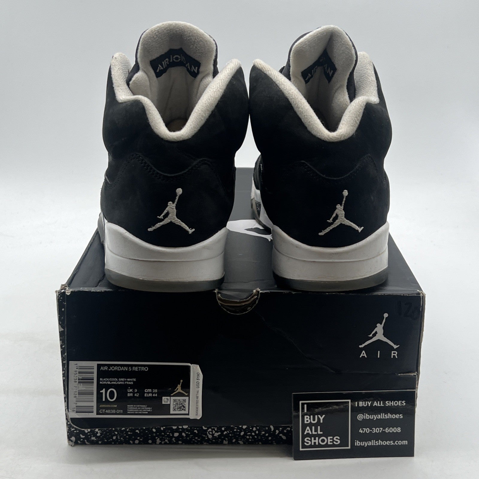 Size 10 - Air Jordan 5 Retro Mid Oreo (CT4838-011)