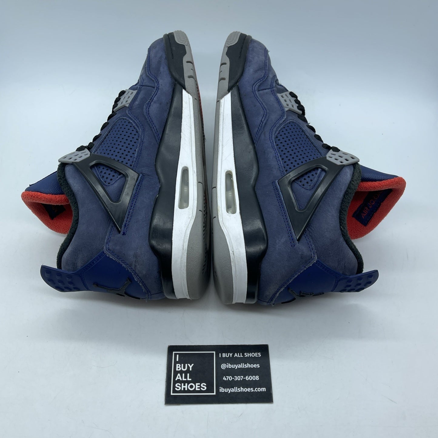 Size 10.5 - Jordan 4 Winter Loyal Blue 2019 Black Suede (CQ9597-401)