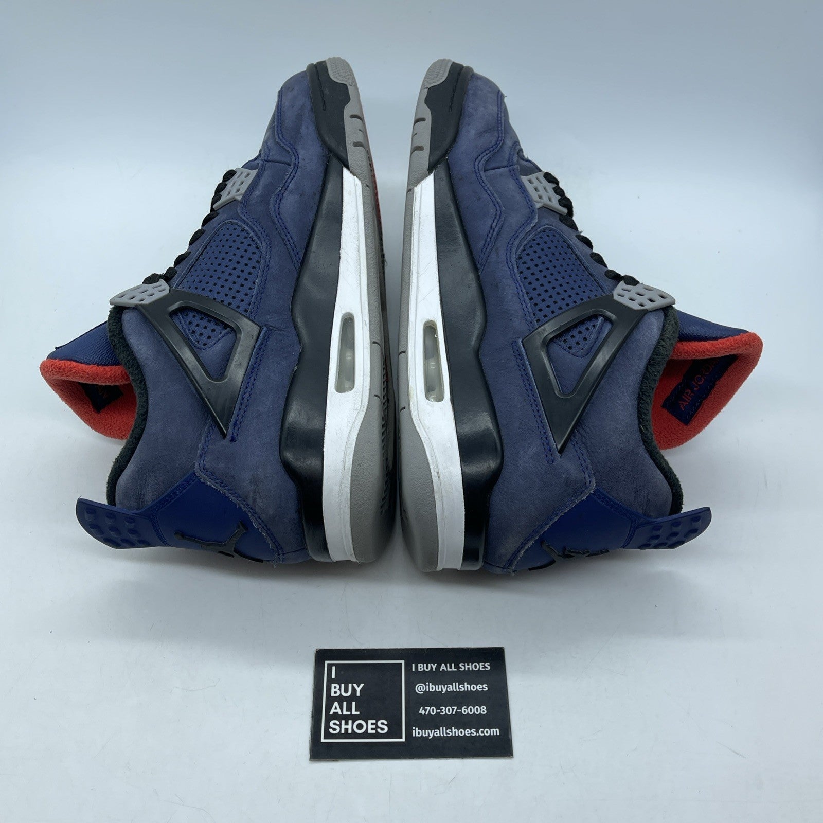Size 10.5 - Jordan 4 Winter Loyal Blue 2019 Black Suede (CQ9597-401)