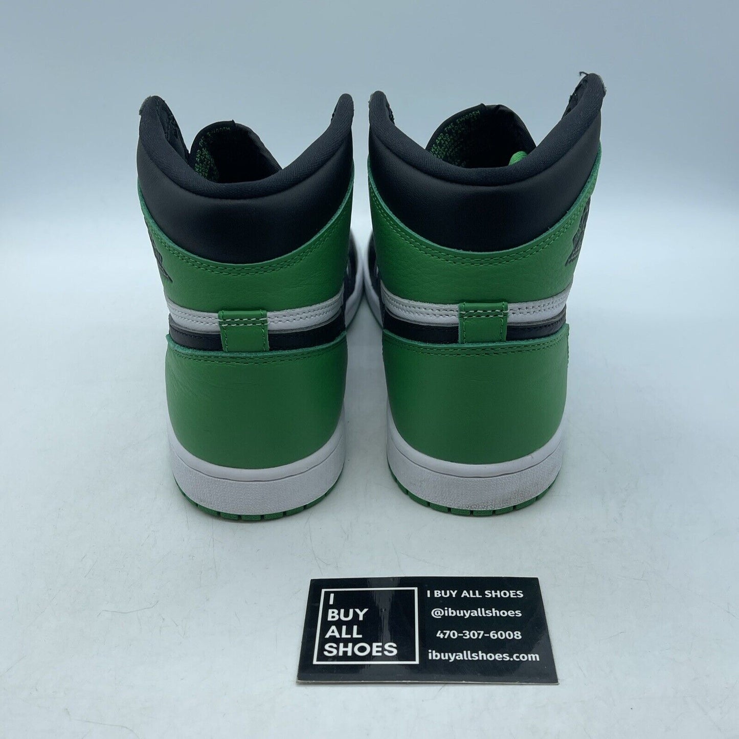 Size 9 - Air Jordan 1 Retro OG High Lucky Green White Black Leather (DZ5485-031)