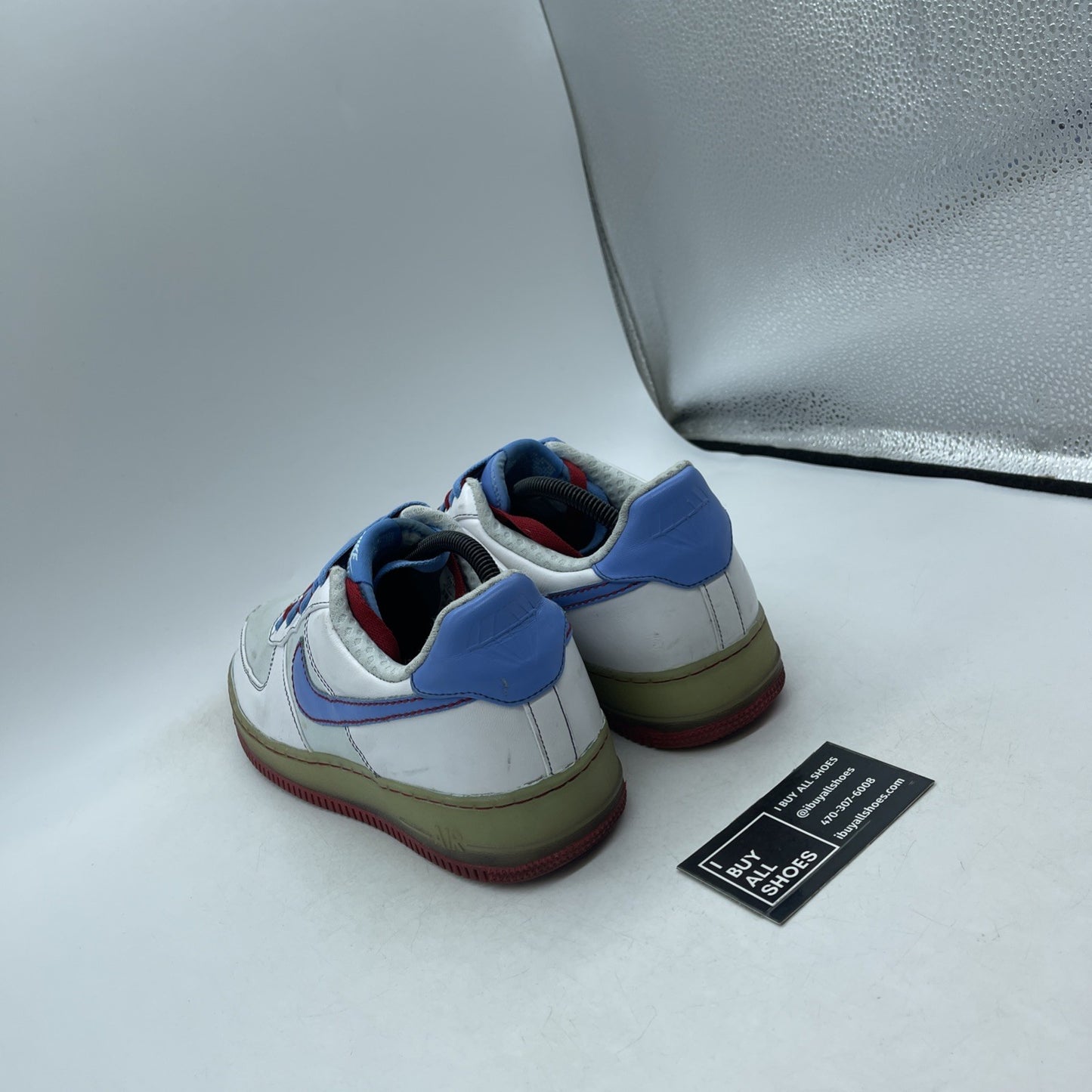 Size 11W - Nike Air Force 1 Premium '07 Glacier Blue (315186-141