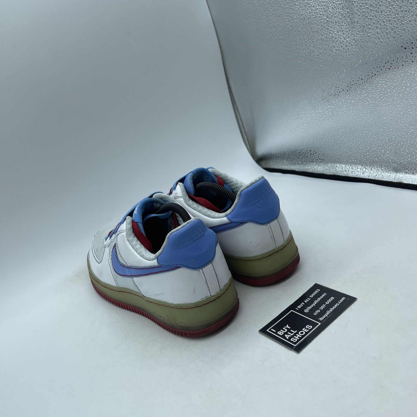 Size 11W - Nike Air Force 1 Premium '07 Glacier Blue (315186-141