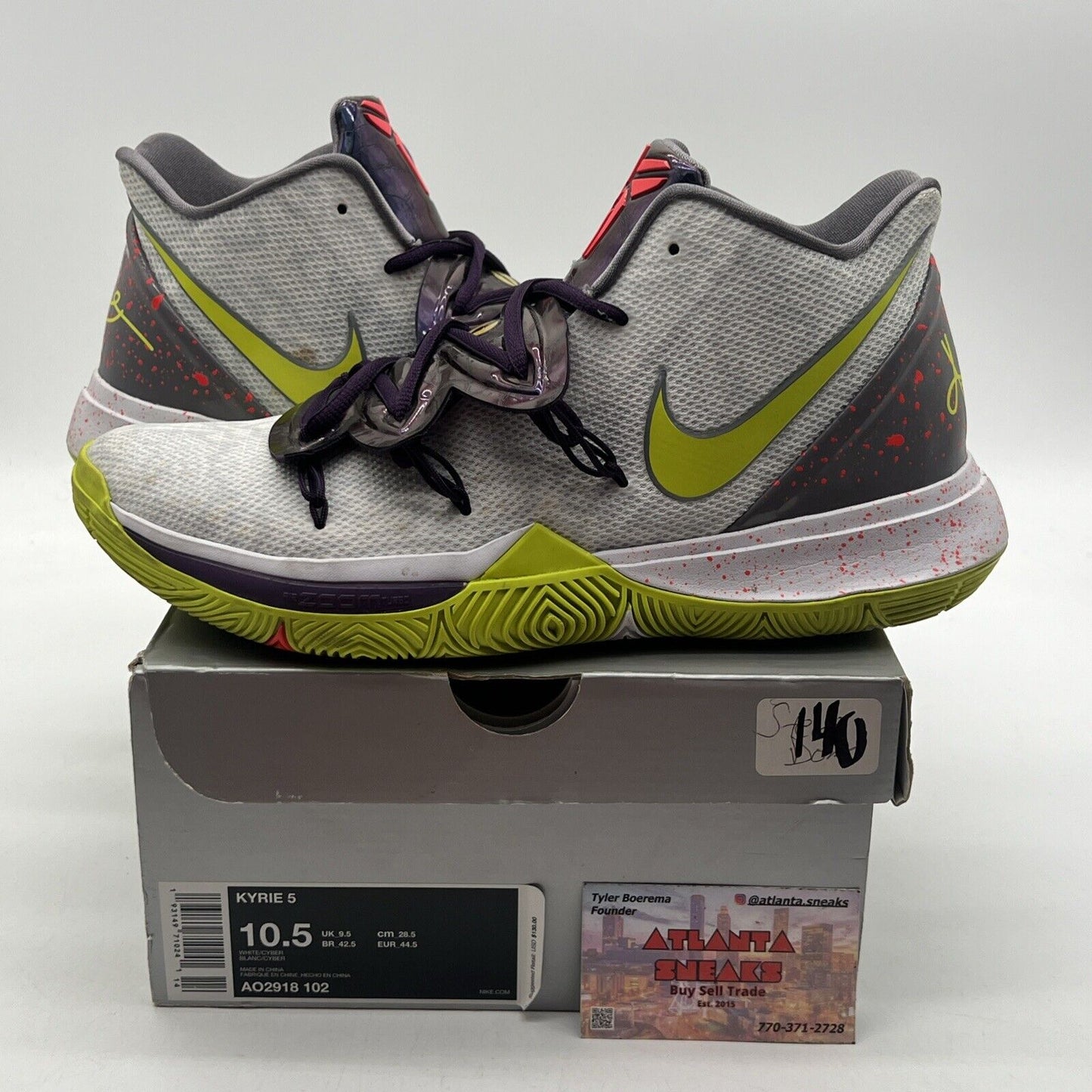 Size 10.5 - Nike Kyrie 5 Mamba Mentality Green Purple (AO2918-102)