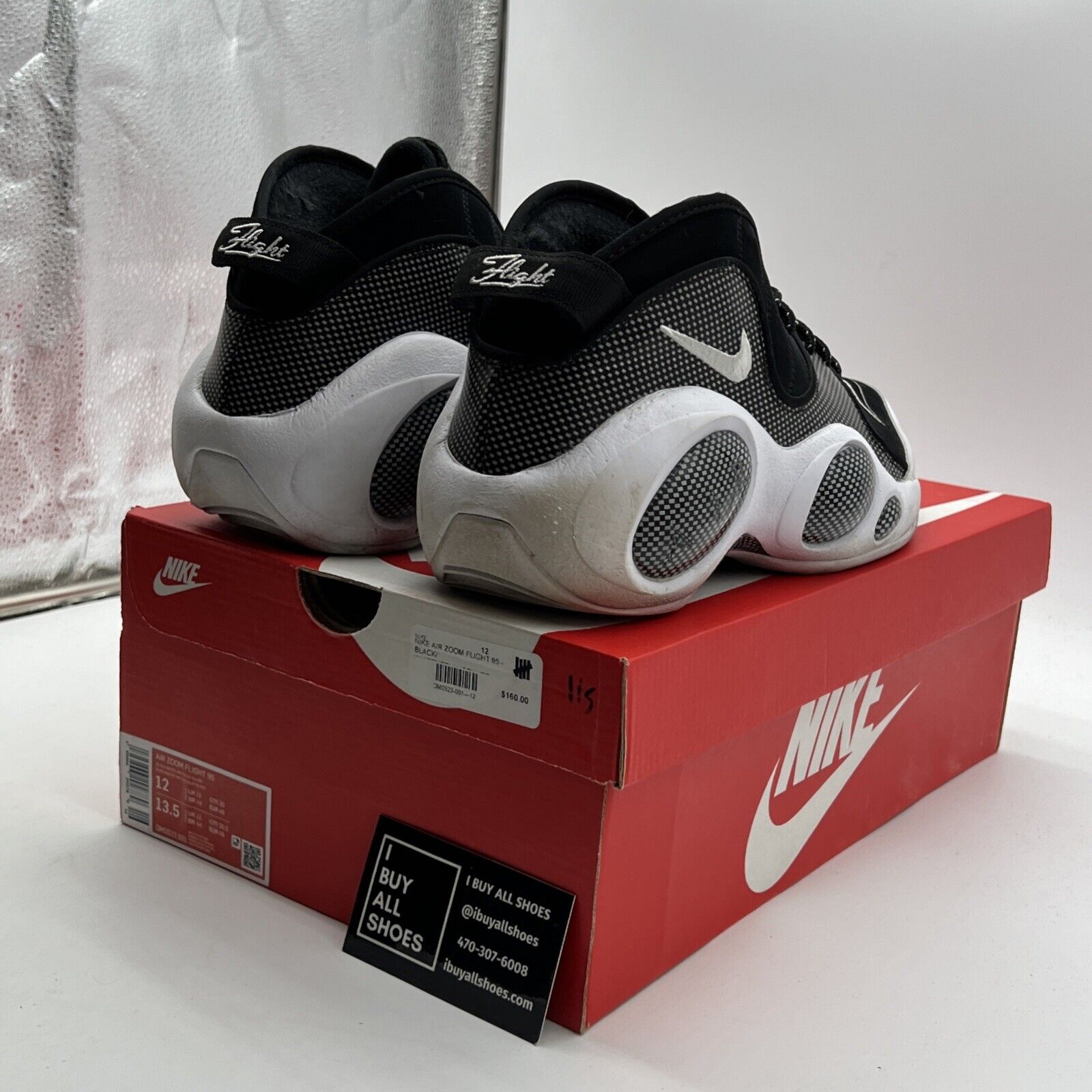 Size 12 - Nike Air Zoom Flight 95 OG 2022 Black Metallic (DM0523-001)