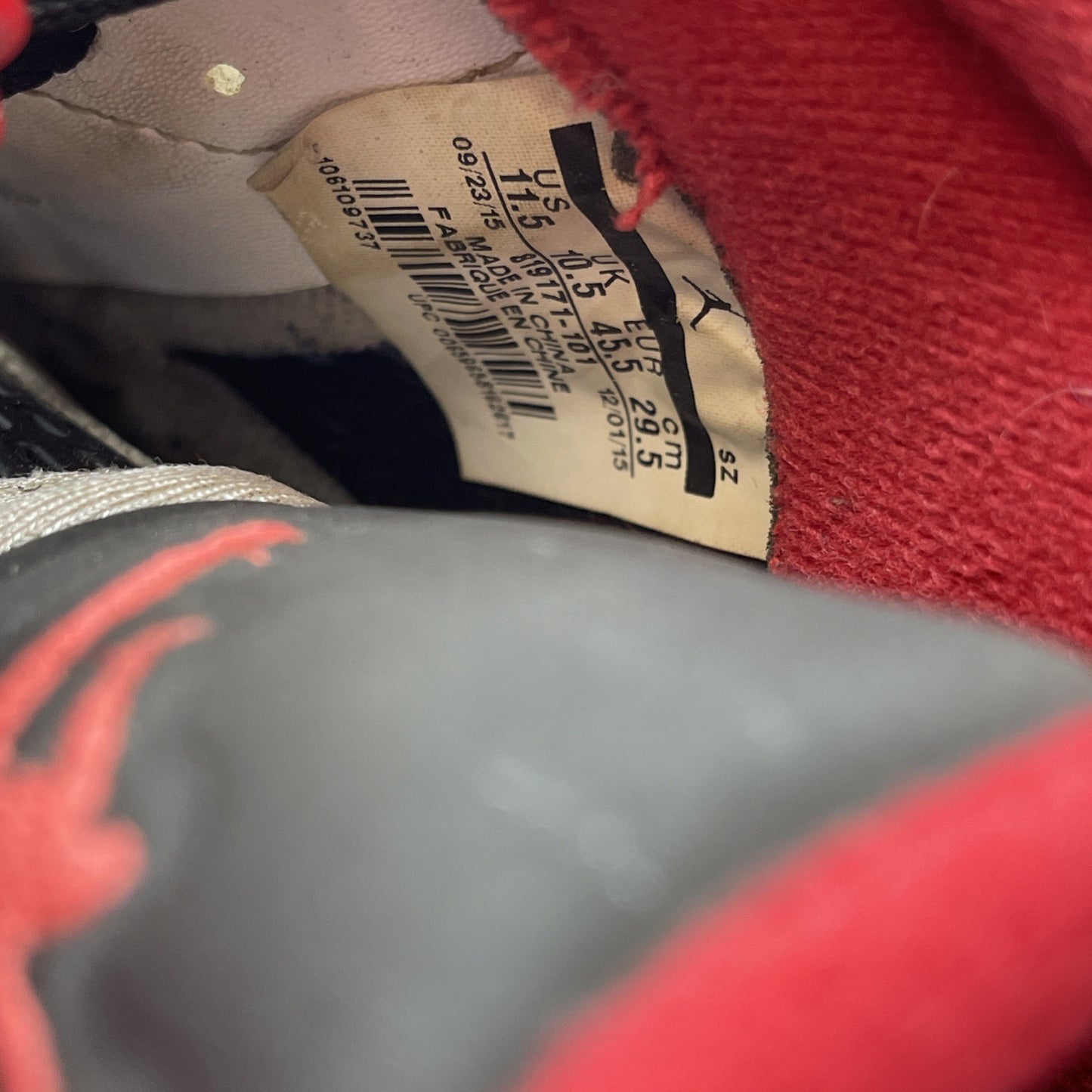 Size 11.5 - Air Jordan 5 Retro 2016 Low Fire Red White Black (819171-101)