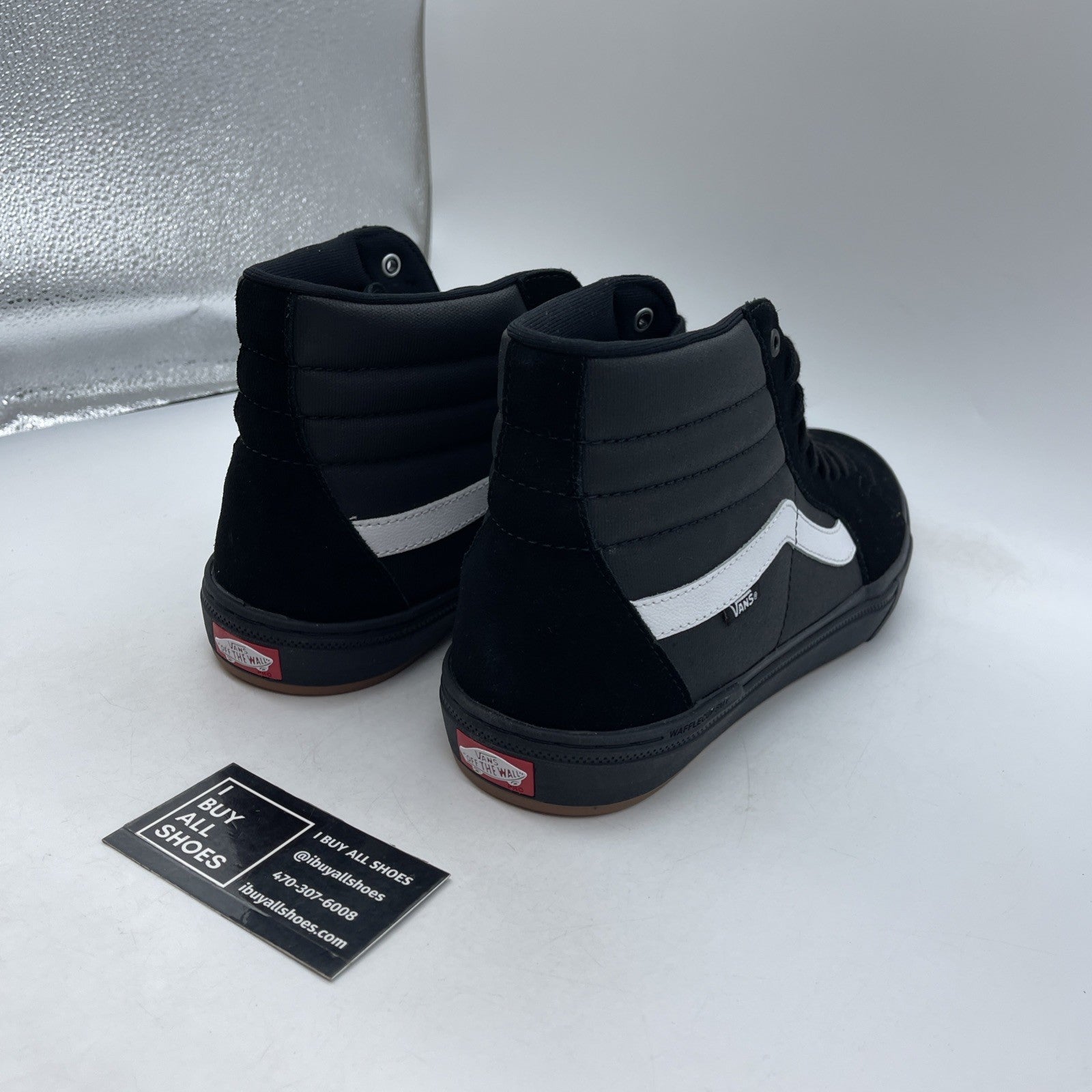 Size 13 - Vans Mens Sk8 Hi 721454 Black Casual (VN0A45JVT28)