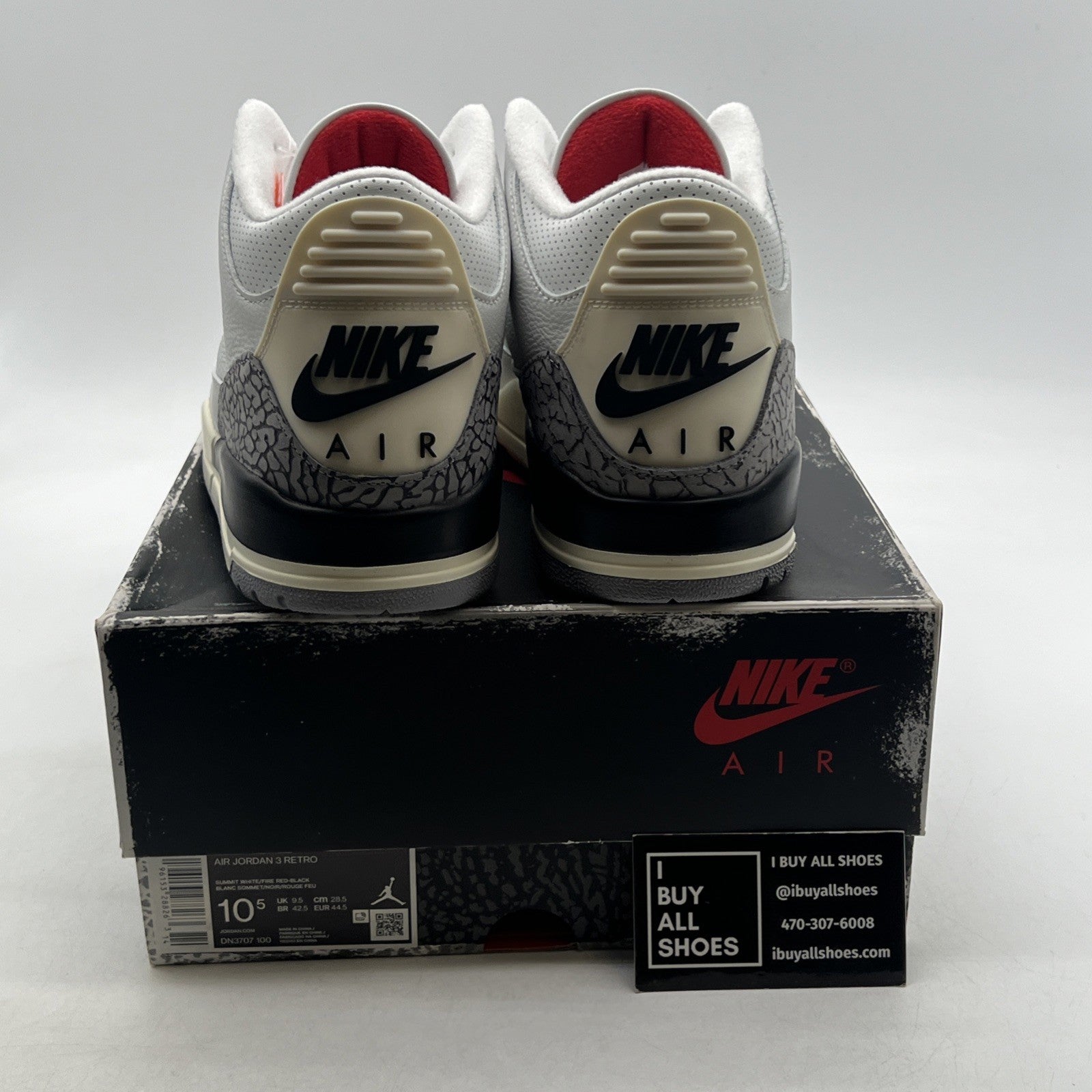 Size 10.5 - Air Jordan 3 Retro  White Cement Reimagined (DN3707-100)