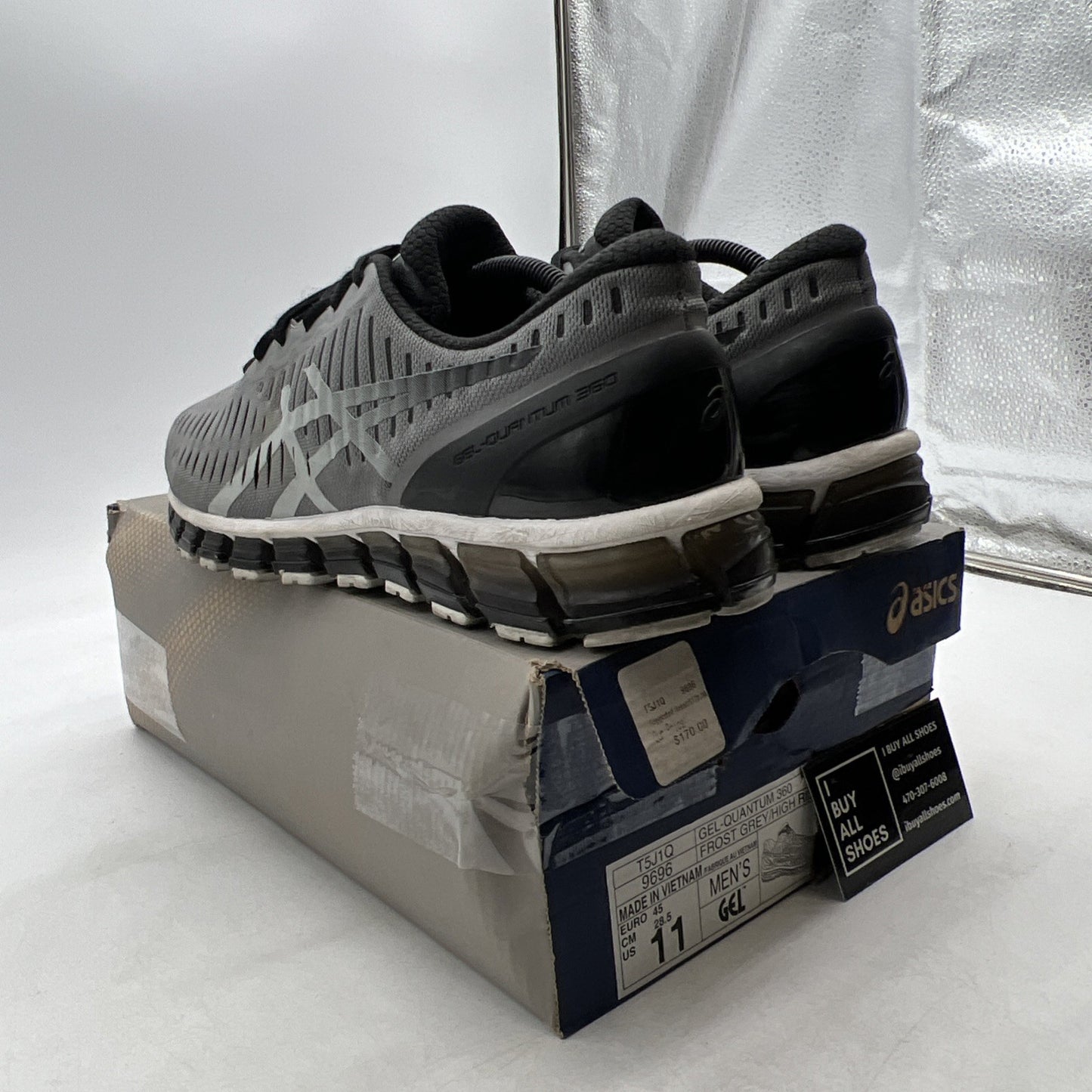 Size 11 - Asics Gel Quantum 360 Running Athletic Shoes Frost Grey (T5J1Q-9696)