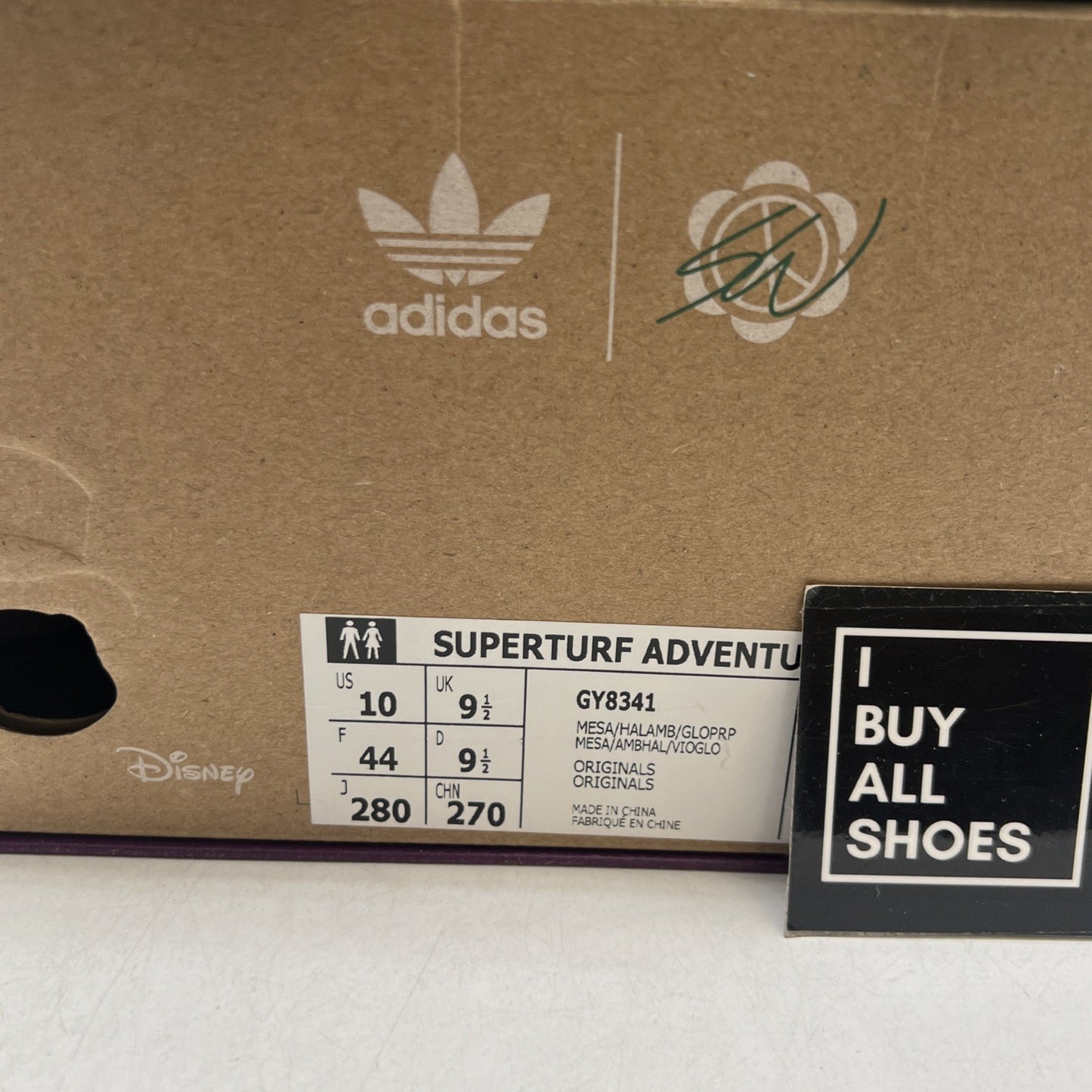 Size 10 - Sean Wotherspoon x Disney x Adidas Superturf Adventure Jiminy Cricket