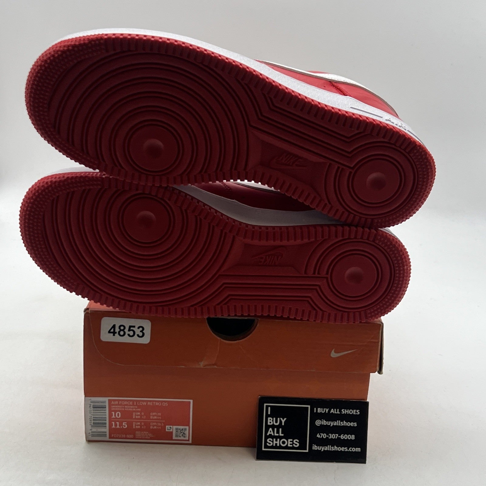 Size 10 - Nike Air Force 1 Low Color of the Month - University Red (FD7039-600)