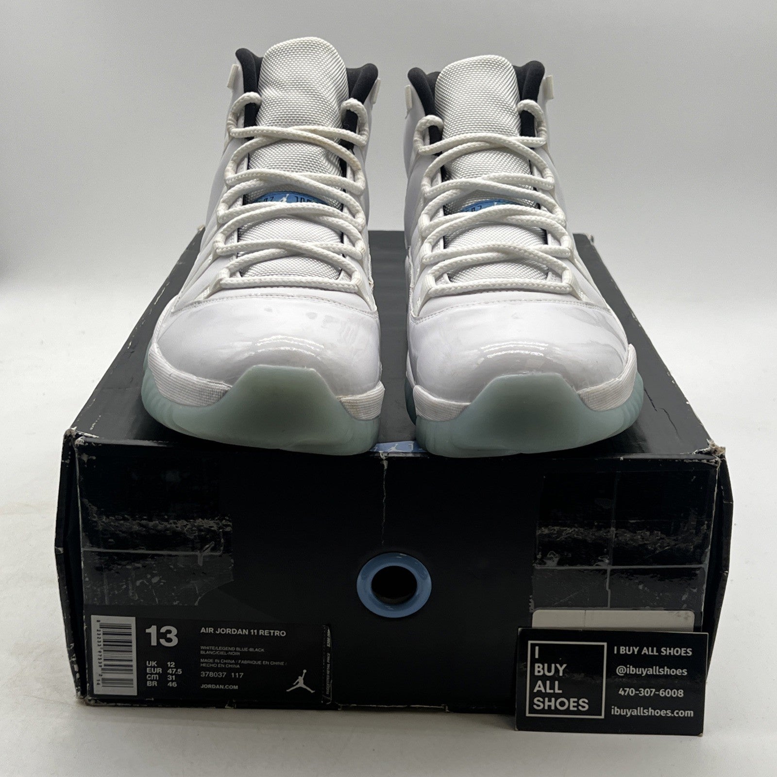 Size 13 - Air Jordan 11 Retro High Legend Blue (378037-117)