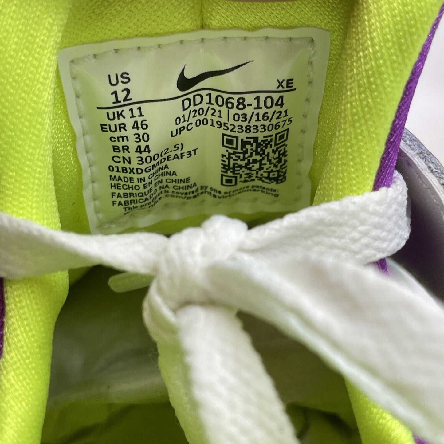 Size 12 - Nike Air Huarache Magenta White Purple Black Suede Leather (DD1068-104