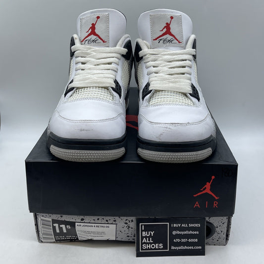 Size 11.5 - Air Jordan 4 Retro OG Mid White Cement (840606-192)