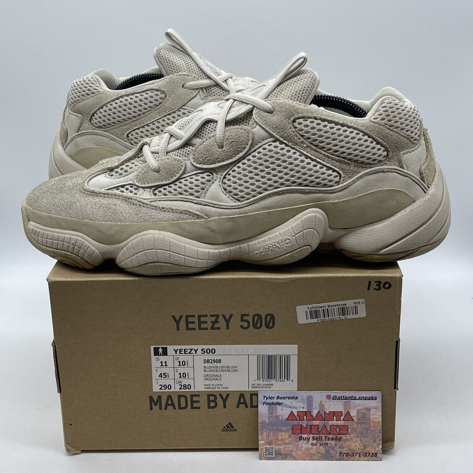 Size 11 - adidas Yeezy 500 Blush Brown Suede Leather (DB2908)